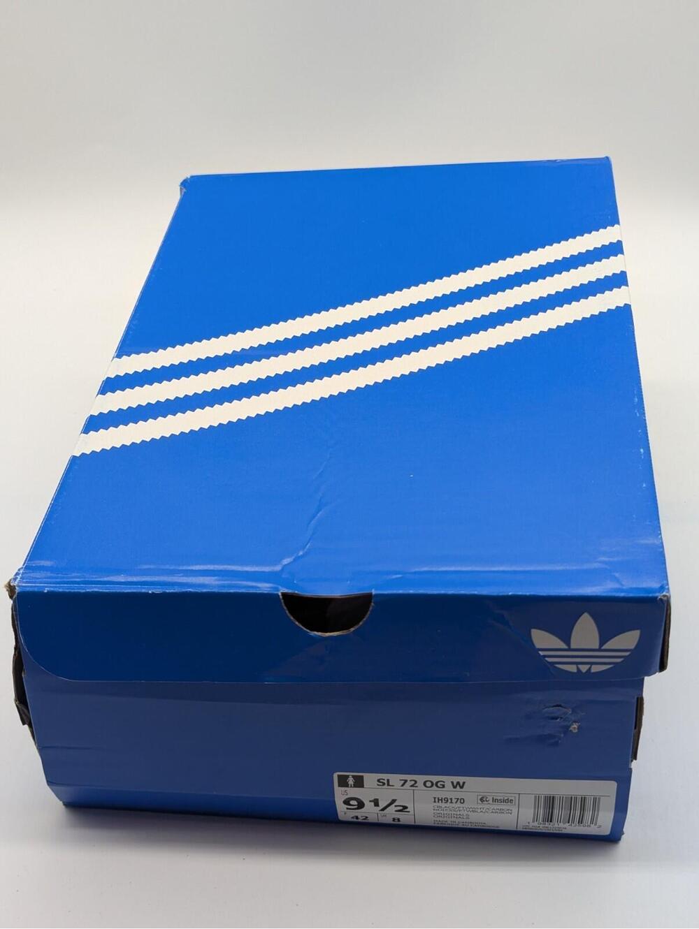 Women's Size 9.5 Adidas SL 72 OG W Black White Snakeskin Sneakers IH9170 New - Picture 9 of 10